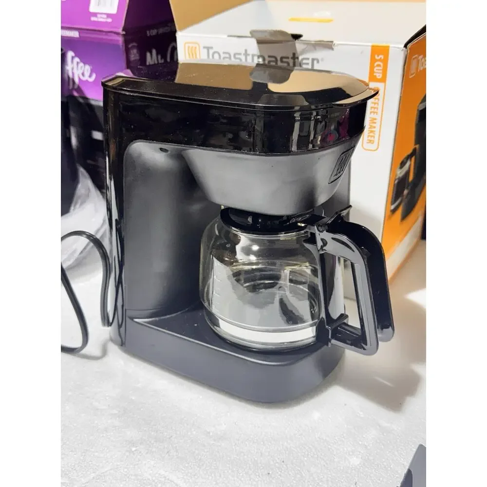 Set Of 2! Mr Coffee 5 Cup Mini Brew + Toastmaster 5 Cup Coffee Maker Set Used